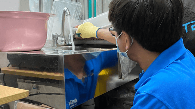 「調景嶺」廚房鋅盆隔氣堵塞